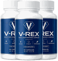Dåse med V-Rex Male Enhancement Capsules